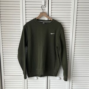 Nike Men's Dark Green Crewneck Sweater Sz L